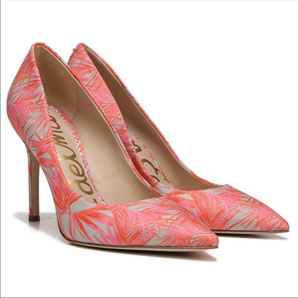 Sam Edelman Shoes - NWOB Sam Edelman Pink Tropical Print Heel